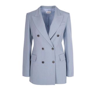 P.A.R.O.S.H. Blazers, female, Blue, Size: S Double-Breasted Blazer