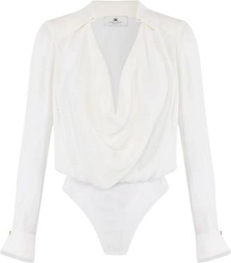 Elisabetta Franchi Mujer, Camisetas, Blanco, Talla: L