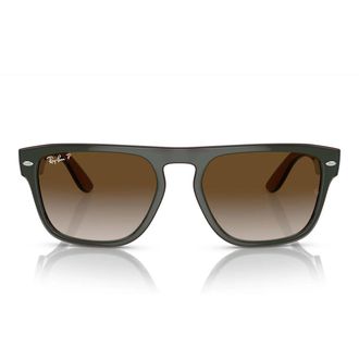 Ray-Ban Sunglasses Rb4407 6732 T5 Dark Green/Brown Unisex Polarized