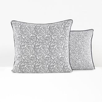 La Redoute Interieurs Kussensloop in gewassen katoen, Leafbird