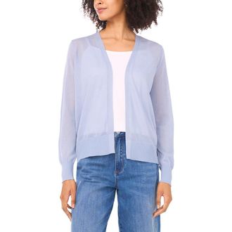 Vince Camuto Open Front Cardigan in Clear Sky at Nordstrom, Size X-Small