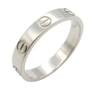 Cartier Silver White Gold (18K) Band Ring (Pre-Owned)