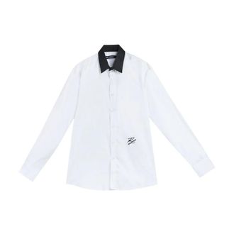 Karl Lagerfeld Camicia Monogramma - Heren - Zakelijke Overhemden - Veelkleurig - 3XL - Katoen - Overhemden