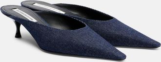 Victoria Beckham Sloan denim mules