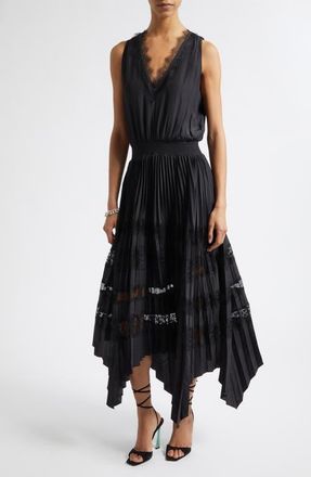 Ramy Brook Roselyn Handkerchief Dress in Black at Nordstrom, Size Xx-Small