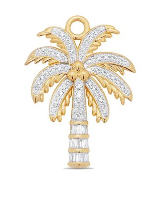 Sara Weinstock 18K yellow gold palm-tree-motif diamond charm