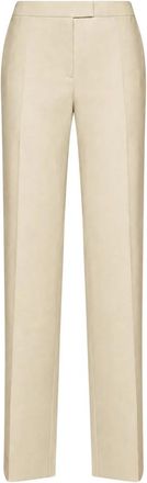Zimmermann Valiant Straight Pant - Dames - Broeken - Beige - Maat: 3XS Zijde