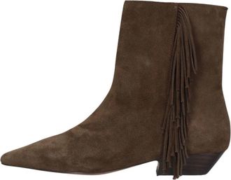 Toral Shoes Linette Enkellaars - Dames - Cowboylaarzen - Bruin - 38 EU - Su&egrave;de - Schoenen