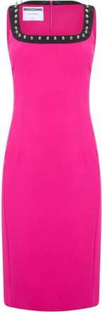 Moschino Kleedjes, Dames, Roze, S, Elegant Strapless Midi Jurk