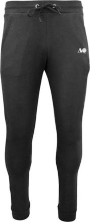 Aquascutum Sweatbroek met herenlogo (Zwart)