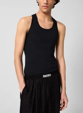 LGN Louis Gabriel Nouchi Mens Cotton and modal racerback Tank Top