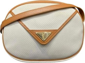 Saint Laurent Pre-owned Cross Body Bags, female, White, Size: ONE SIZE Pre-owned PVC Leather Shoulder Bag