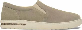 Birkenstock Womens Oswego Suede Leather Shoes In Taupe