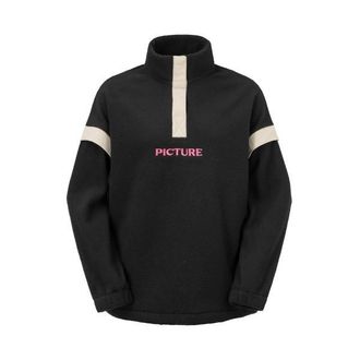 Picture Velora 1/4 Fleece Fleecepullover f&uuml;r Damen | schwarz