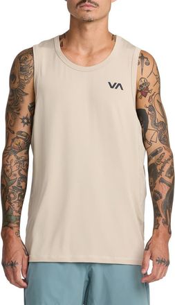 Rvca Sport Vent Tank in Light Khaki at Nordstrom, Size Xx-Large