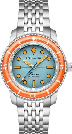 Spinnaker Fleuss 40 Teal Mirage Automatic Bracelet Watch, 40mm in Blue at Nordstrom