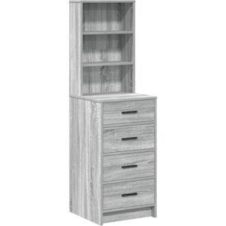 vidaXL Highboard Grey sonoma 40 x 41 x 135 cm Engineered wood vidaXL