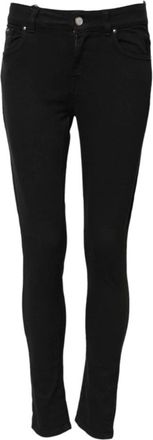 Dolce & Gabbana Zwarte Skinny Denim Jeans met Rits - Dames - Skinny Jeans - Zwart - XS - Denim - Jeans
