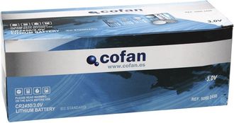 cofan Pila Boton Cr2450/3,0v Caja 80 Unid., Pilas Bot&oacute;n Modelo Cr2450/3.0v. Pilas De Litio En Bl&iacute;ster De 4 Unidades Modelo Cr2450 Con Potencia De 3.0v - Cof