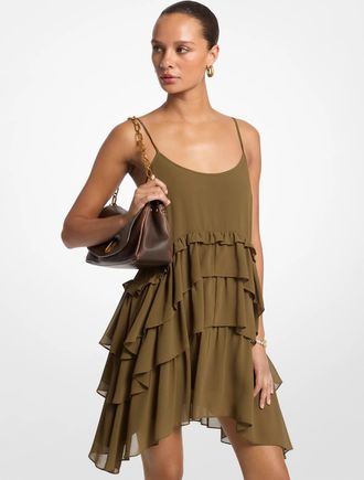 Michael Kors Georgette High-Low Tank Dress