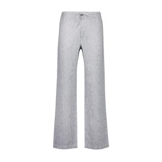 120% Lino Grey Linen Casual Trousers