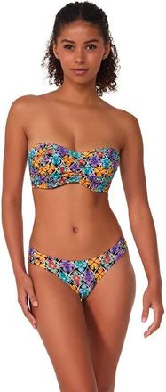 Sunsets Loretta Bandeau Bikini Swimsuit Top - DD Cup in Trellis Blooms at Nordstrom, Size 32
