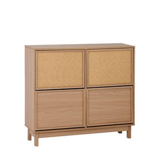 Klast Scarpiera doppia fibra naturale marrone 105x90 cm