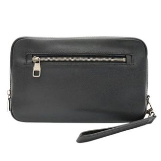 Louis Vuitton Pre-owned Taiga Clutch Bag - Heren - Pre-owned - Zwart - Maat: ONE Size Leer