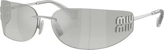 Miu Miu Aube Zonnebril - Dames - Zonnebrillen - Grijs - ONE Size - Accessoires