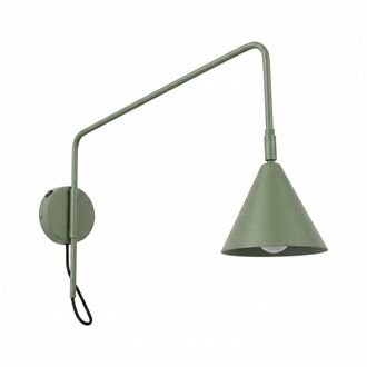 Sollux Lighting Aplique verde oliva acero alt. 30 cm