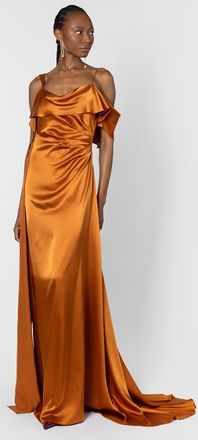 Roksanda Ilincic Lysa Silk Maxi Dress in Cinnamon at Nordstrom, Size 4