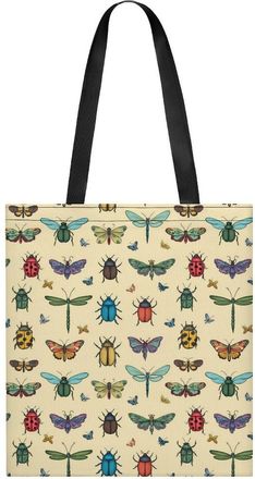 Generic Funny Insects Print Tote Bag for Women Men Shoulder Bags Purses Pouch Handbags