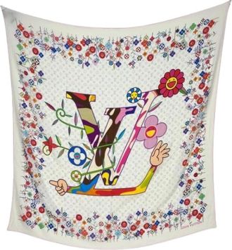 Louis Vuitton Pre-owned Scarves, female, Multicolor, Size: ONE SIZE Pre-owned Vintage Shawl
