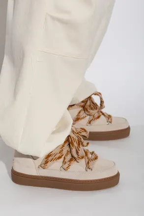 INUIKII Suede Knot Snow Boots, Womens, Beige