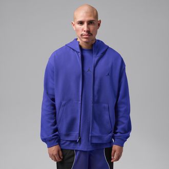 Nike Jordan Mens Jordan Sport Hoop Fleece Dri-FIT Full-Zip Hoodie in Blue | IM7532-432