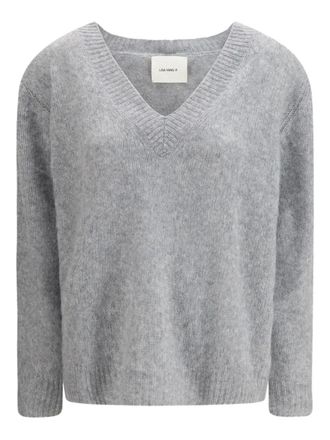 Lisa Yang V-neck leona sweater - Grijs