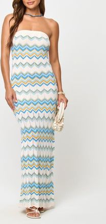 L*Space Hallie Strapless Maxi Cover-Up Dress in Gold Coast at Nordstrom, Size X-Large