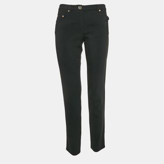 Moschino Boutique Moschino Black Crepe Formal Trousers S