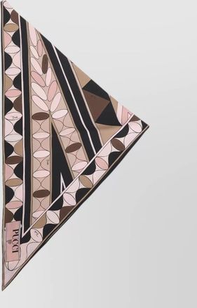 Pucci silk scarf geometric pattern triangular shape