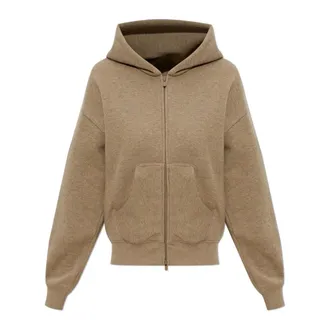 Fear of God Zip-throughs, female, Beige, Size: XS Classic Full Zip Fleece Hoodie