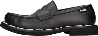 Moschino Faux Leren Loafers - Heren - Loafers - Zwart - 40 EU - Leer - Schoenen