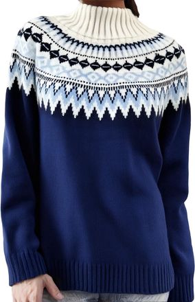 Generic Womens Jumpers Autumn Winter Chunky Knit Thickened Jacquard Pullover Sweater Long Sleeve Knit Sweaters Warm Tunic Tops for Women Comfort Fit