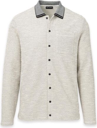 Paul Fredrick Polyester Blend Button Front Polo