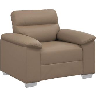 vidaXL Sill&oacute;n Cuero Sint&eacute;tico Color Capuchino 60 Cm Vidaxl