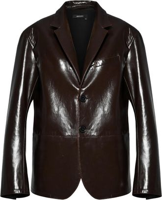 Anouki Blazer van imitatieleer - Bruin