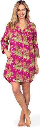 Printfresh Sleep Shirt in Hot Pink at Nordstrom, Size X-Small
