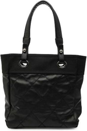 Chanel Pre-owned Tote Bags, female, Black, Size: ONE SIZE Pre-owned Fabric Tote Bag
