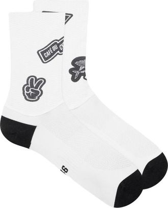 Cafe du Cycliste Aero Velosocken - Unisex | wei&szlig;