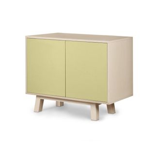 Mon Petit Meuble Fran&ccedil;ais Aparador bajo de 2 puertas l.100 cm, fresno