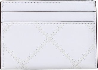 Tory Burch Quilted Leather Card Case - White